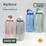 2400 DRINKING BOTTLE ML | 2.4 LITER DOUBLE LOCK Drinking Water Bottle | JUMBO BPA FREE DRINKING WATE