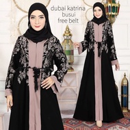 Promo Abaya Turkey Hitam Gamis Dress Arab Saudi Dubai Katrina Ori