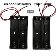 Battery Holder - 2 x AAA 1.5V Double A Battery Holder Casing With 2 Wire (2pcs)