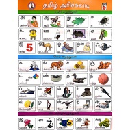 Tamil Books / Tamil Alphabet Book and Chart For Toddlers / Kids