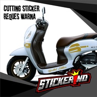 STRIPING SCOOPY SIMPLE STIKER SCOOPY SIMPLE