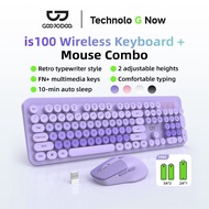 GOOJODOQ 3 DPI Levels Wireless Keyboard & Mouse Set With Universal Compatibility