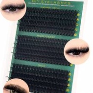 60D+80D+100D/60D+80D+100D+120D/40D+60D+80D/80D/200D Fluffy Lash Cluster, 295/300/320/280/168 Pieces 