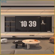 Customized Stainless Steel TV Niche TV Cabinet Recessed Metal Cabinet 75 85 100 inch TV Backdrops
