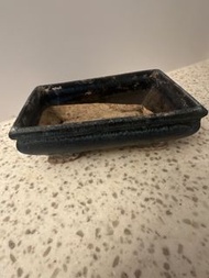 藍色長方形陶瓷花盆