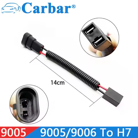 9005 HB3 9006 HB4 Male To H7 Female Headlight Connector Adapter Wiring Harness Socket Headlights Fog