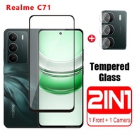 Tempered Glass For Realme C71 4G 2025 Screen Protector Full Cover Phone Protective Film For RealmeC7