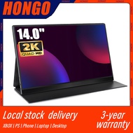 HONGO 14 inch Portable Monitor 2K 2560*1660p 16:10 Resolution 100% RGB USB Type-C QHD Portable Monitor Cheap price IPS U