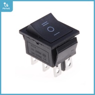 【YIDAO4】 1pcs KCD4 Rocker Switch Black DPDT ON/OFF/ON 6 PIN 16A/250VAC 20A/125VAC