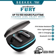 Seeken Soundbreeze Fury ENC Wireless Earphone Bluetooth 5.3 Ultra Low Latency Earbud Gaming IPX4