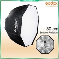 Godox Umbrella Softbox Reflector Octagon 80cm Flash Speedlight - SB-UBW