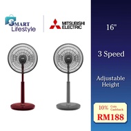 Mitsubishi 16" Electric Adjustable TATAMI Stand Fan 3 Speed R16A-GB-P