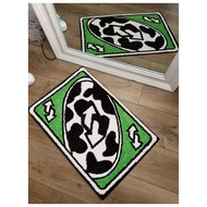 P.K.YO-For Card Rug, Funky Aesthetic Throw Area Rugs Non Slip Washable, Modern Abstract Cute Bathroo