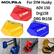 Motorcycle Side Support Kickstand Enlarger For SYM Husky ADV 150 Drg158 DRG Bt158 CNC Extension Plat