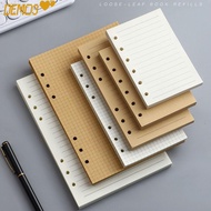 [DEMO3] 80Sheets Loose Leaf Paper, A5/A6/A7 Kraft Paper Notebook Refill Paper, Durable Horizontal Li