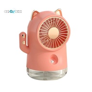 Table Misting Fan, Personal Cooling Mister Fan , USB Rechargeable Water  Mist Fan for Office, Home and Camping Pink