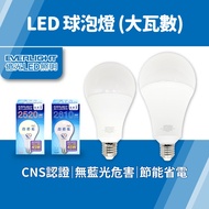 Everlight LED Bulb 18W 23W [Ultra-High Brightness] E27 Full Voltage No Blue Light Energy-Saving Wide