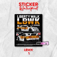 LB Works LBWK Cars Sticker Waterproof JDM LBWK Cars Sticker/ Liberty Walk/
