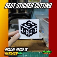 DC 3 STICKERS TRANSPARENT CUSTOM CUTTING STICKERS