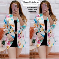 BANGKOK RAINBOW BLAZER FOR WOMEN, PREMIUM KOREAN BKK OFFICE BLAZER/ MODERN WOMEN'S BLAZER/