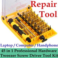 45 in 1 Set Precision Screwdriver Tool Kit Magnetic Screwdriver for Repair Maintenance Vanadium