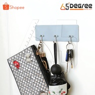 InnHome 3-Hook Hook Wall Key Hanger Kitchen Bathroom Strong Adhesion No Drilling Required Clothes