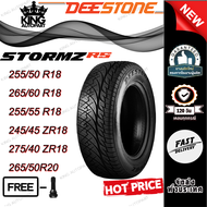 ยางรถยนต์ ขนาด 275/40ZR18 255/55R18 255/50R18 265/60R18  245/45ZR18 265/65R20 รุ่น STORMZ RS (แก้มดำ) Deestone ยางปี2024