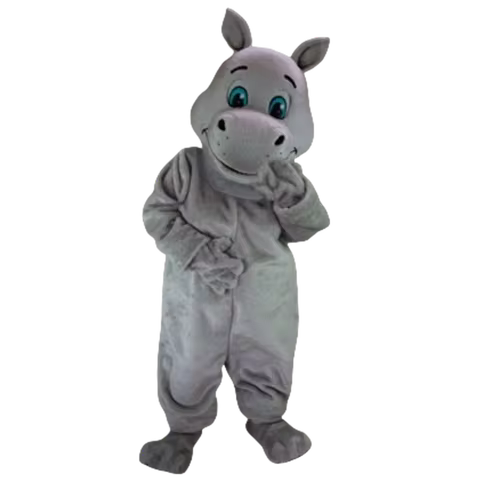 Hippo Hippopotamus Mascot Costume Jungle Animal Theme Adult Size Carnival Party Mascotte Outfit Suit