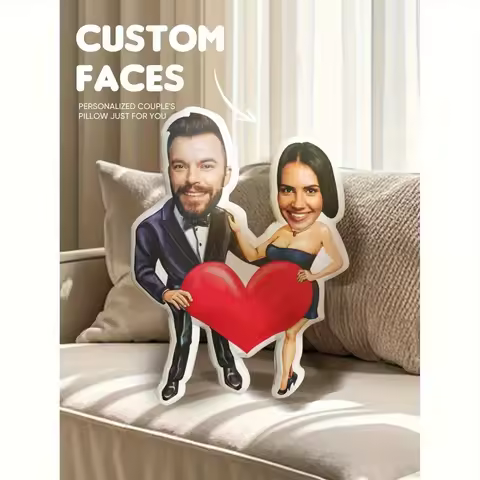 1 custom shaped pillow Valentine's Day gift, suitable for boyfriend, girlfriend, husband, and wife