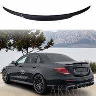for Mercedes Benz E Class W213 E200 E300 E400 E550  2017-2020 Carbon Fiber Car Spoiler Black Color S