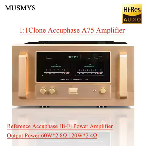 MUSMYS-Reference Accuphase A-75 High-end Pure Class A Amplifier HiFi Balanced Amplifier Home Audio S
