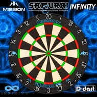 MISSION STEEL TIP DARTBOARD - (SAMURAI INFINITY) TOP PREMIUM QUALITY TOURNAMENT STANDARD BLADE BRIST