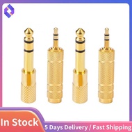 Headphone Adapter 6.35 mm (1/ 4 Inch) Male to 3.5 mm Female Stereo Adapter Plus 3.5 mm Stereo Male t