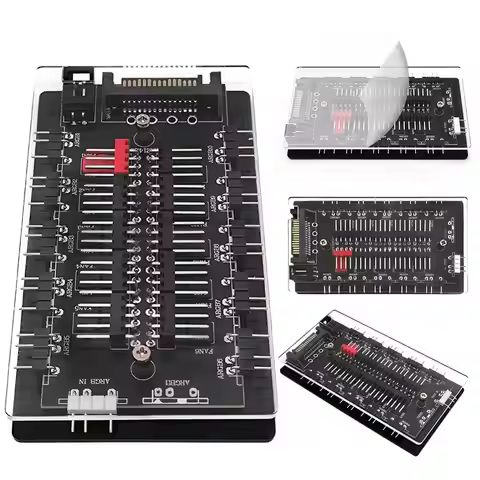 4Pin PWM & 5V 3Pin ARGB 10/16 Hub Cooler Master ARGB and PWM HUB SATA Power Fan Controller Hub Split