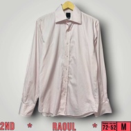 Kemeja Garis Pria Raoul Pink Size M (72x52)cm