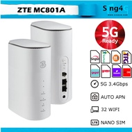 5G 3.4Gbps Sim Router ZTE MC801A Support all Sim Global Version ENGLISH SIMBA 5G SUPPORTED