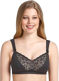 Women's Havanna non-wired bra, black, 46DD