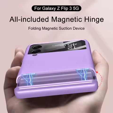 GKK Magnetic Hinge Armor Plastic Case For Samsung Galaxy Z Flip 4 5G Anti-knock Protection Matte Cov