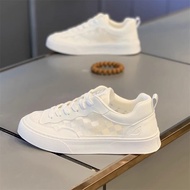 Summer Canvas Shoes Men's Ice Silk White Shoes Casual All-Match Trendy Shoes Checkerboard Shoes Whit
