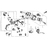 Honda City Civic SH3 35131-SH3-A02 Ignition Cylinder Steering C/W 3 Keys