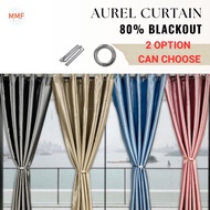 Iraina - Langsir 80% Blackout 3D Hit Press Amboss Corak Ready Stock Tirai Tingkap, Sliding