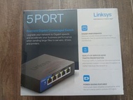 Linksys 5-Port Gigabit unmanaged switch 網絡交換器 全新未開 NEW