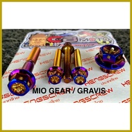 ◷ ❃ ♙ Heng Drain Plug Bolt / Crank Gear Bolts /  for MIO I 125 M3 /  SOUL I 125 / MIO GEAR / GRAVIS