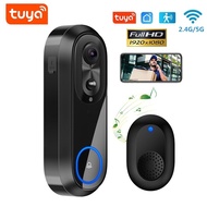 【In stock】Tuya Smart 5G wifi Video Doorbell Punch Free 1080PHD Night Vision Intercom Doorbell Camera Wireless Door Bell BKEY