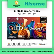 [NEW] Hisense QLED 55" 65" 75" Inch Q6N 4K Google TV UHD Google TV 55Q6N 65Q6N 75Q6N