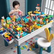 Large Particle Building Block Toys DIY Children's Multifunctional Building Block Table Educational A