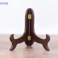 OONE Plate Holder Durable 5/6/7/8Inch Picture Decorating Base Home Decor Photo Book Wooden Bracket