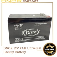 DNOR AUTOGATE 12V 7AH Rechargeable Seal Lead Acid Back Up Battery (ORIGINAL)