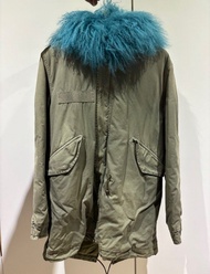 Mr & Mrs Italy Parka Jacket with Fur Collar