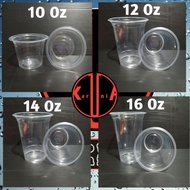 Terlaris Gelas Plastik Cup 10 Oz, 12Oz, 14Oz, 16Oz / Gelas Cup Plastik